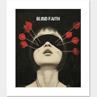 Blind Faith: Blind Leading the Blind on a Dark Background Posters and Art